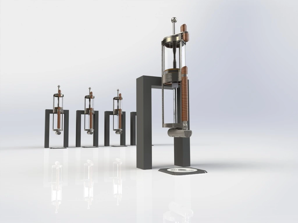 Alpha Dominche’s Steampunk Coffee and Tea Brewer MOD uses a boiler installed under the counter