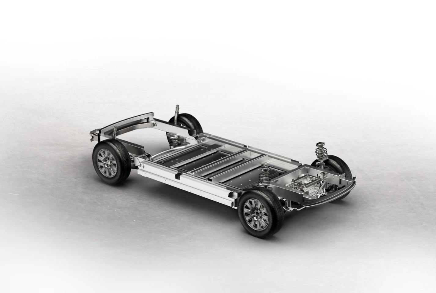The Sion's skateboard chassis is home to the vehicle's battery cells and 120-kW motor