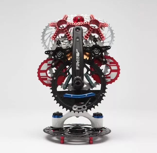 "Gearhead D'Avid" by Leo Sewell is one of the works up for auction in the SRAM pART PROJECT