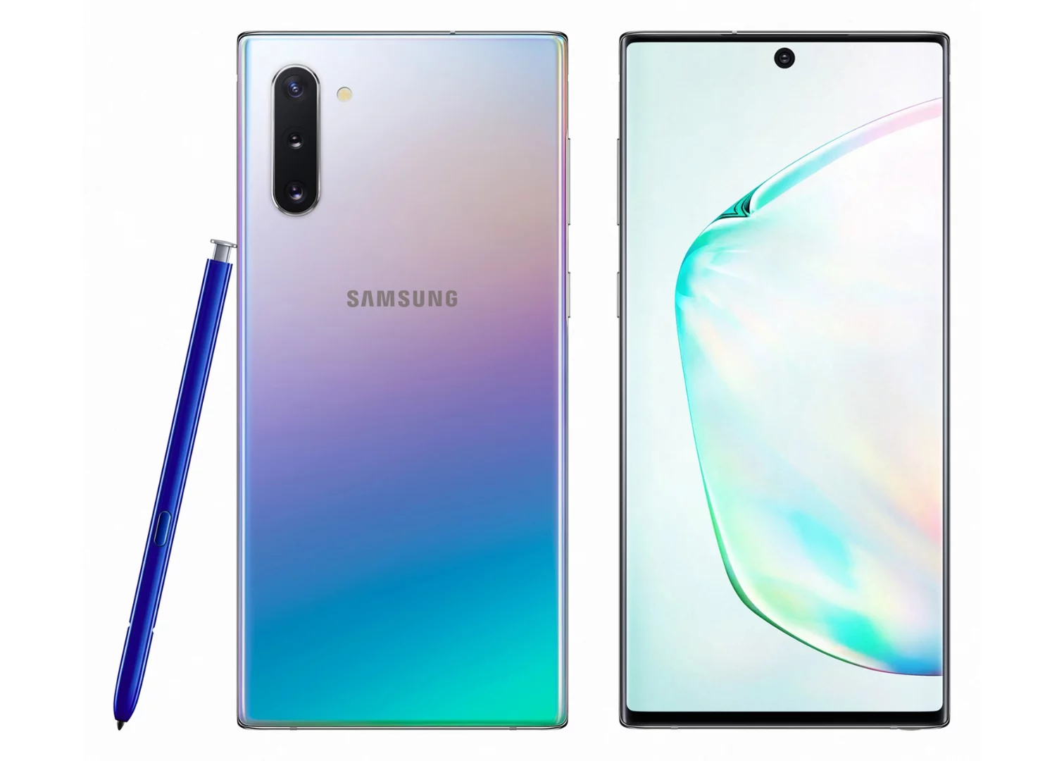 Aura Glow is a new gradient color effect available on both the Note 10 phones