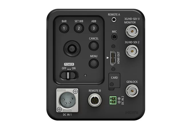 The ME20F-SH shoots 1080p at 24, 30 or 60 fps and features 3G/HD-SDI and HDMI outputs for hooking up to peripherals like recorders and monitors