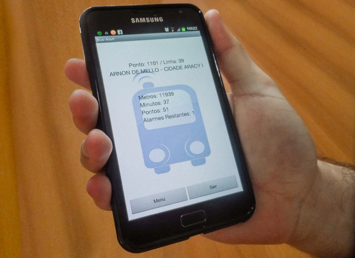 By sending a SMS, users receive a link to download the Busalert software