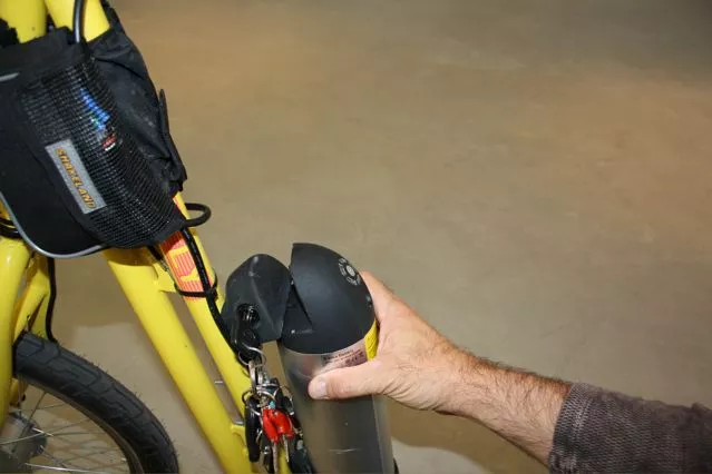 The battery can be removed for easy charging