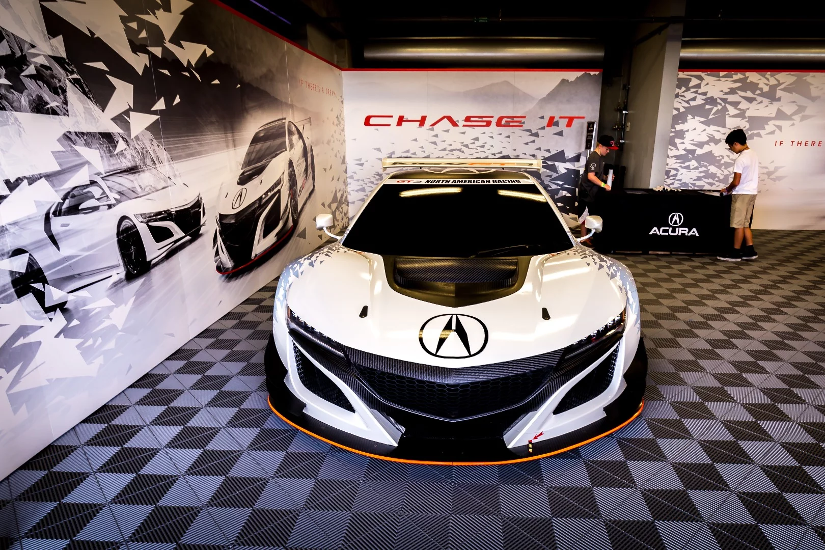 Laguna Seca also draws current day manufacturers who bring out special models, such as this Acura NSX GT3 racer