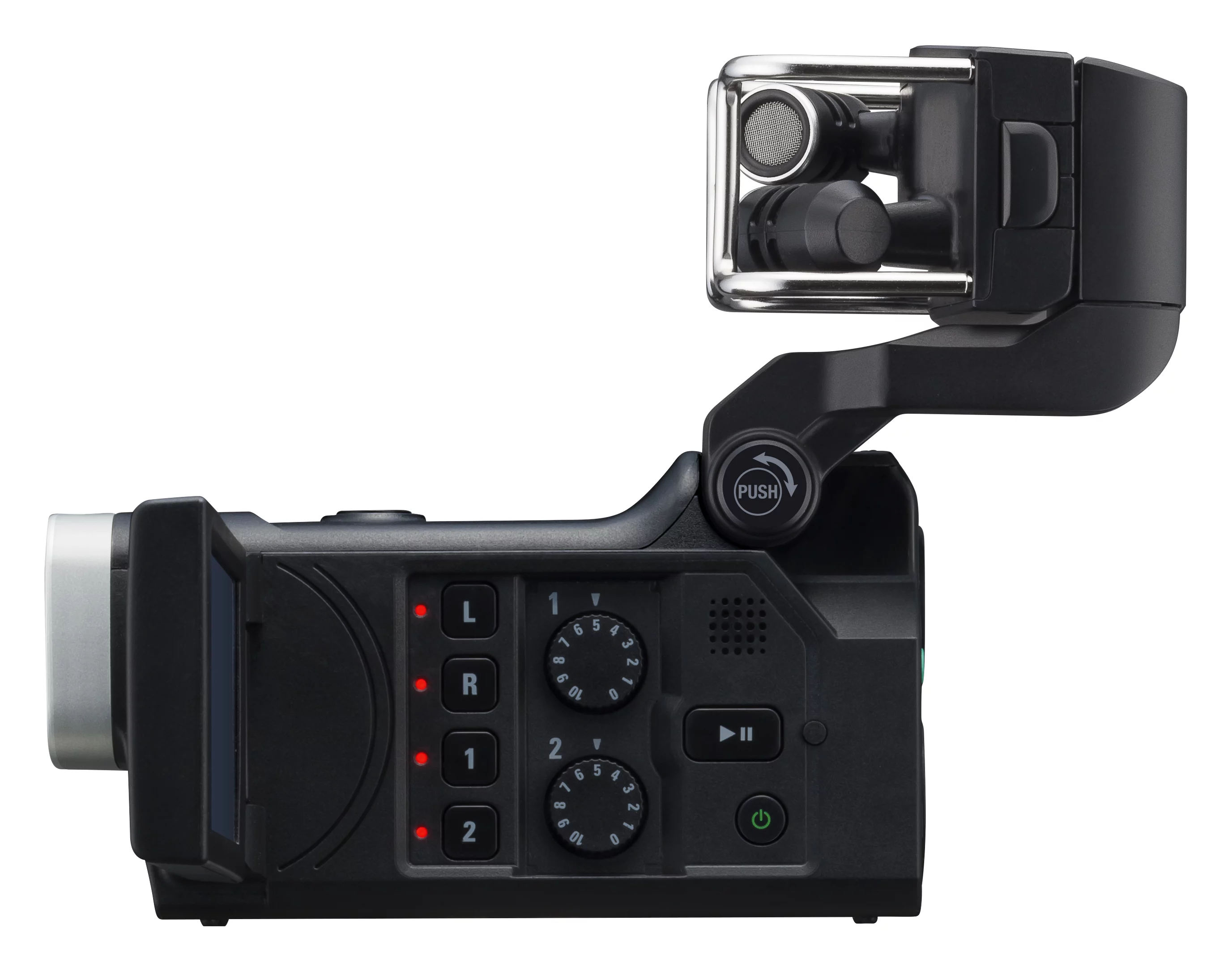 Each XLR-TRS input benefits from an analog-style gain wheel, phantom power and a -20 dB pad