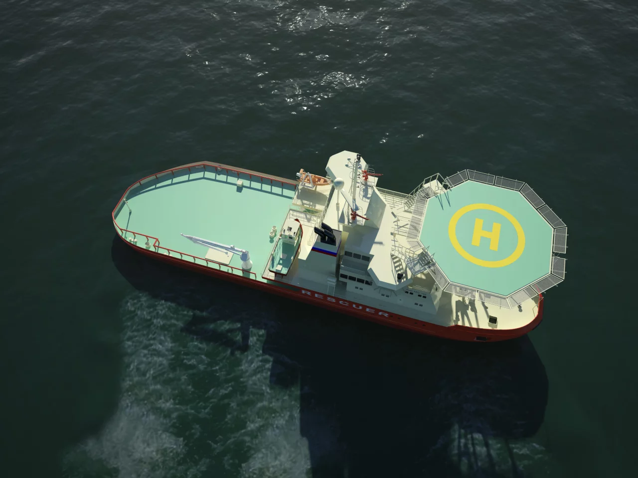 The ship will have a breadth of 20.5 m (67 ft) and a length of 76 m (249 ft) (Image: Arctech Helsinki Shipyard)