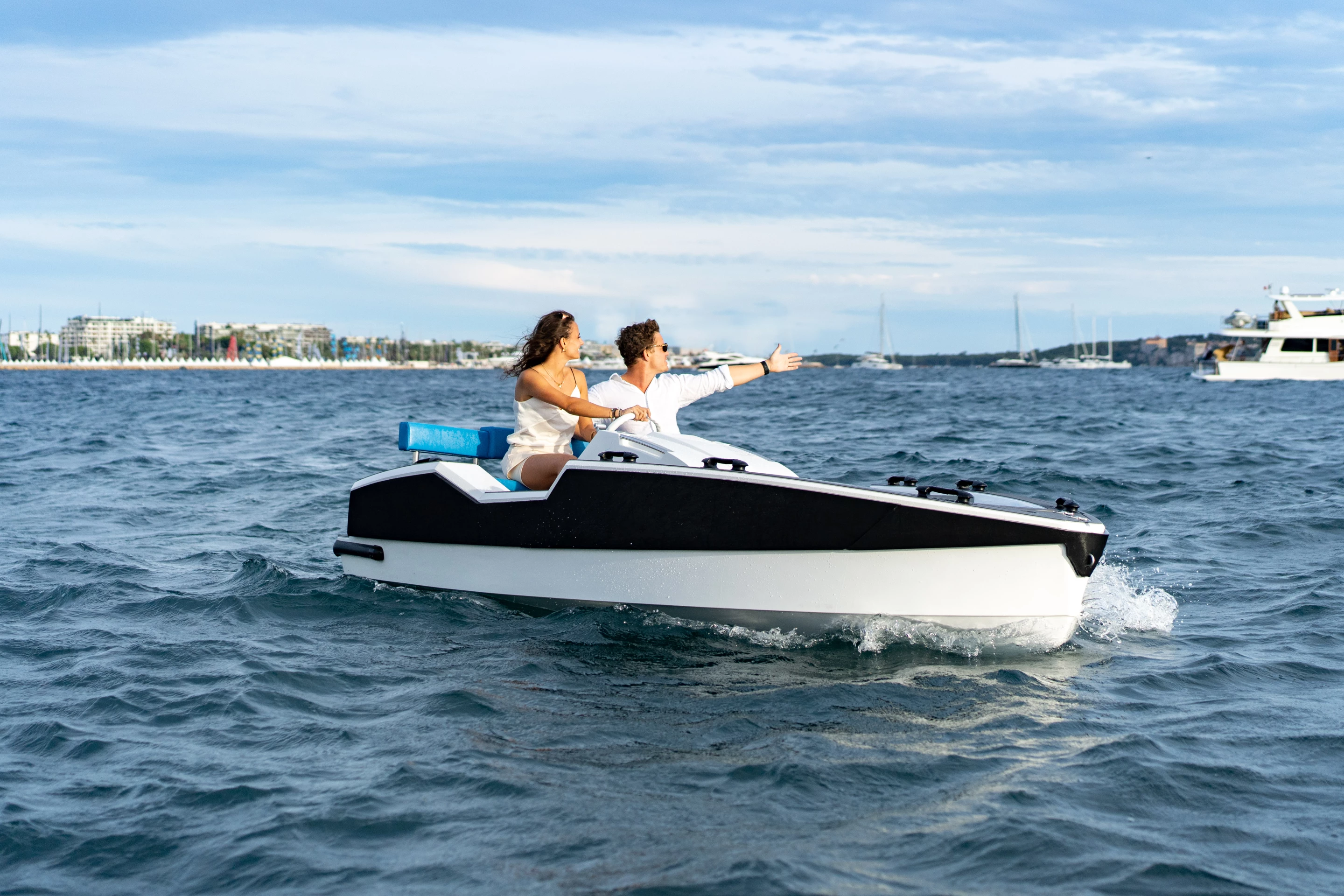 Silent offers several water jet and outboard propulsion options
