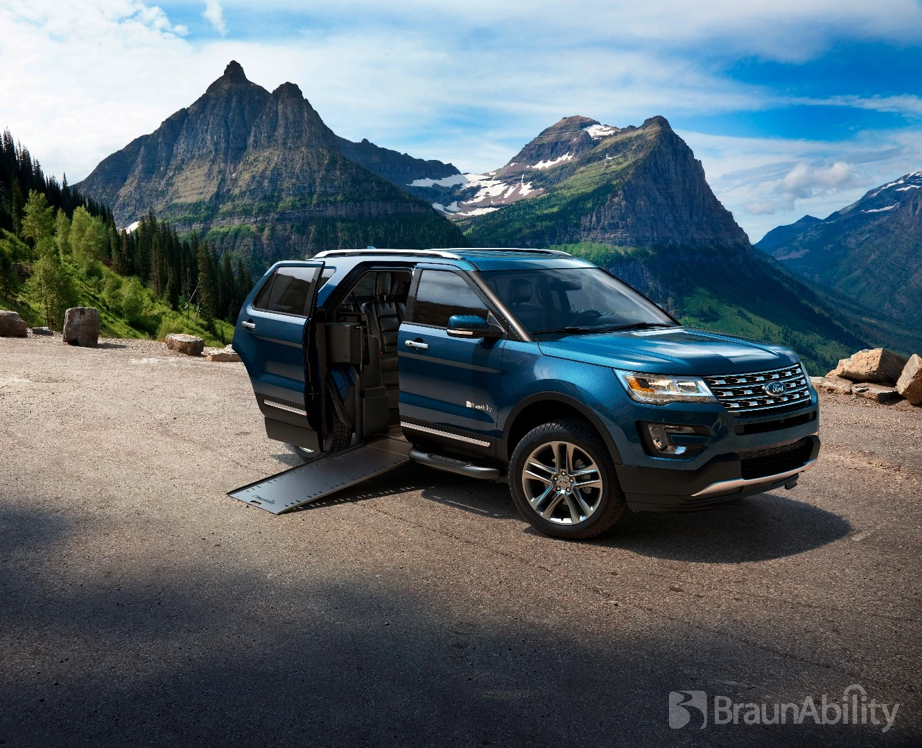 BraunAbility makes the Ford Explorer wheelchair-friendly