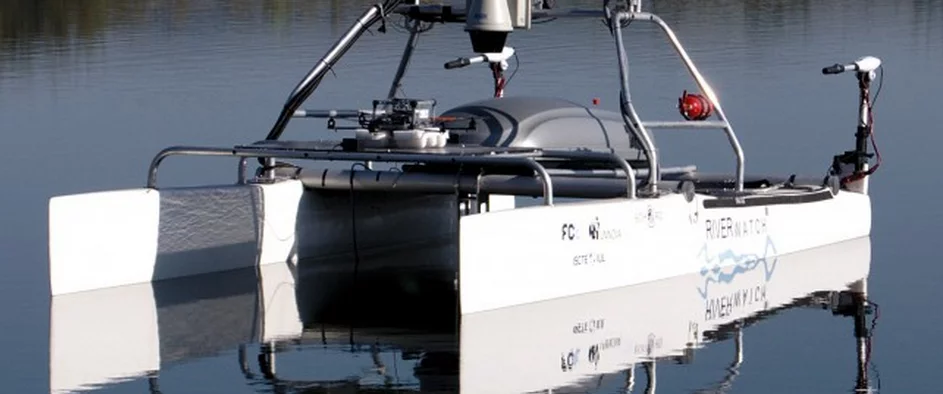 The UAV is based on a Nacra catamaran