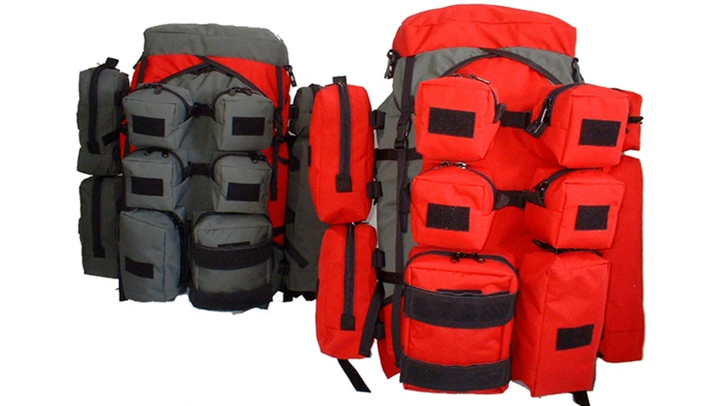 The main RukSak backpack with 10 additional pouches