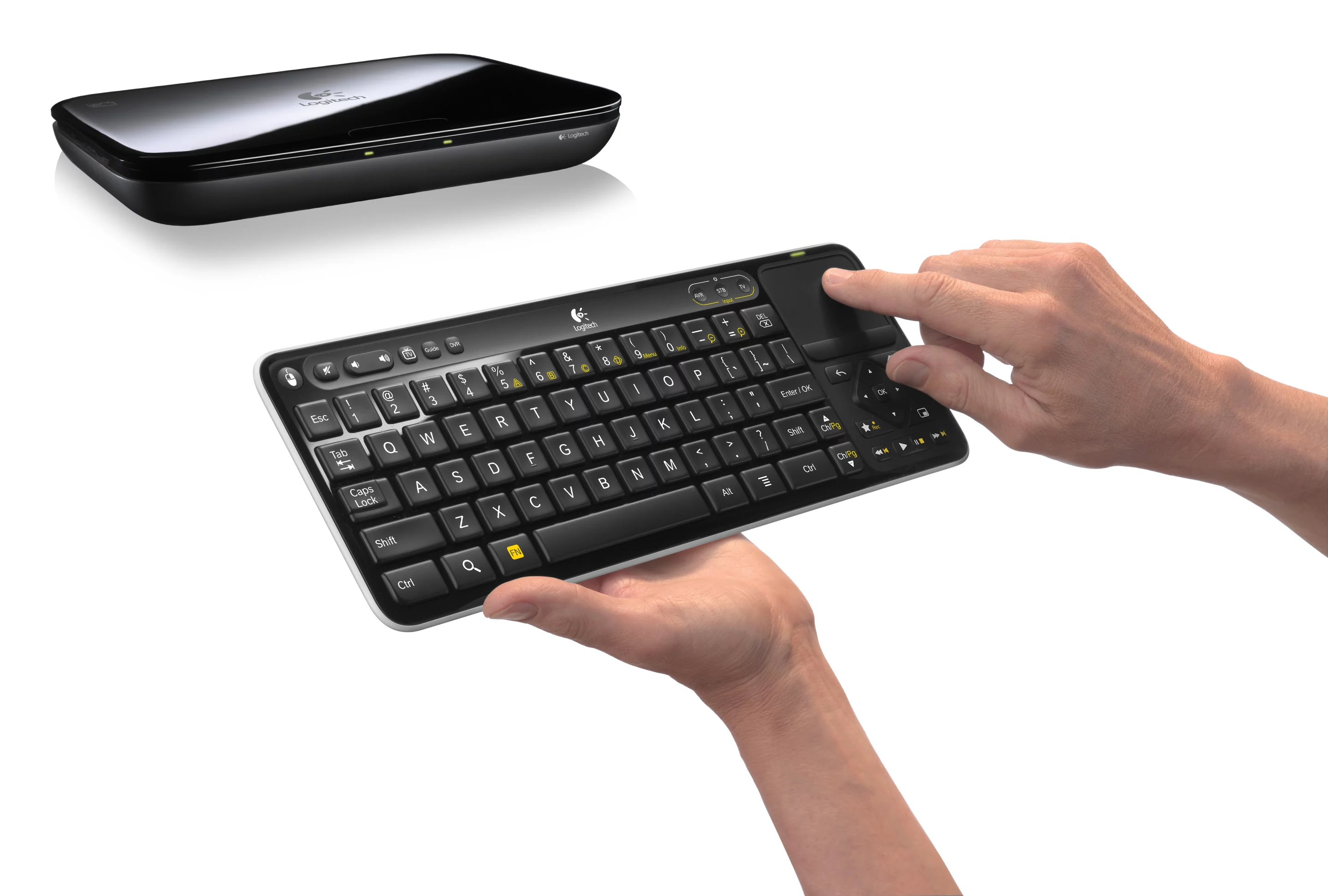 Using the touchpad on the keyboard controller