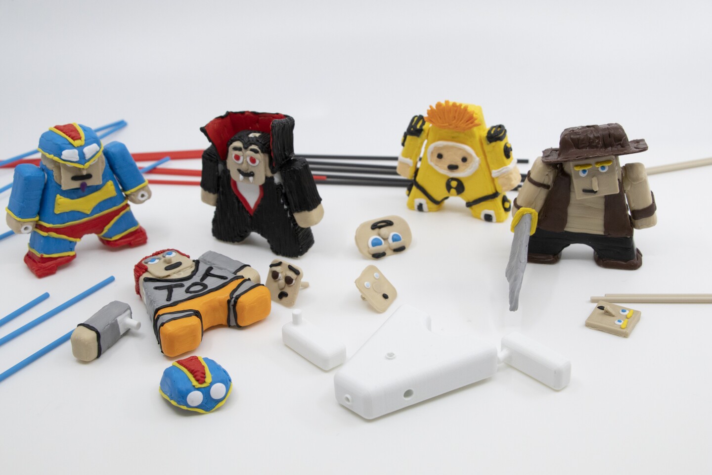 3Doodlers can also create their own animated action figures using the $19.99 AlphaDoods Character Kit