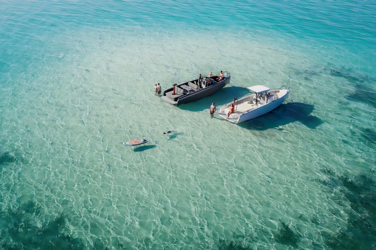 The Candela C-8 Center Console has a battery range of 57 nautical miles