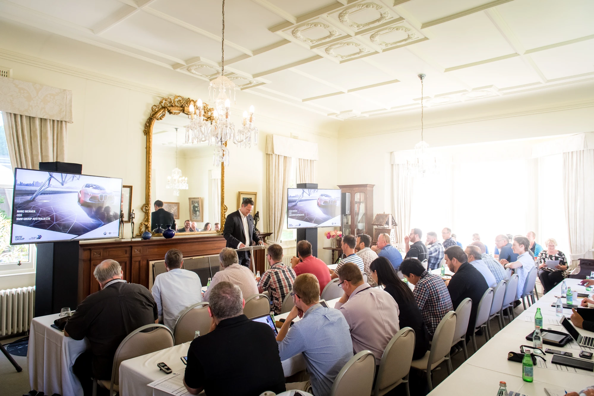 BMW Australia CEO Mark Werner speaks at BMW's 2017 range day