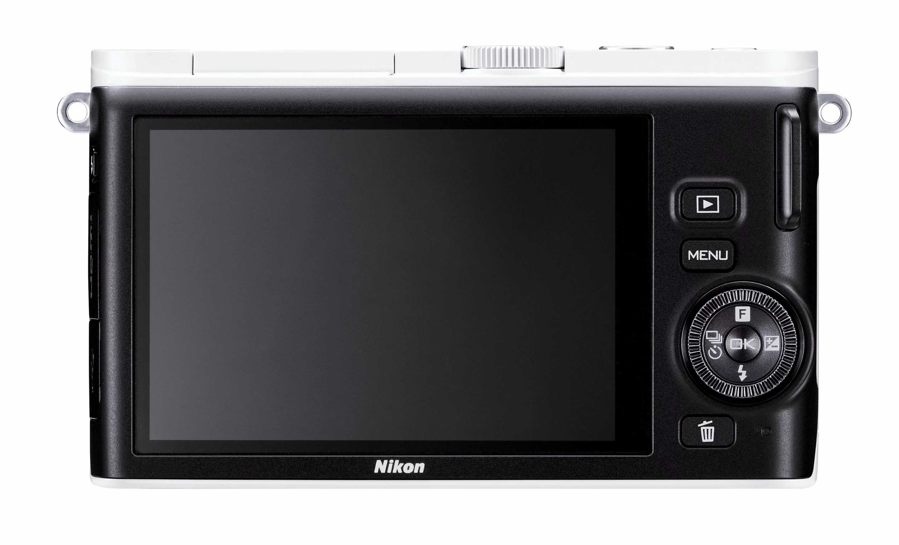 The rear three-inch LCD on the Nikon 1 J3 has 921,000 dots