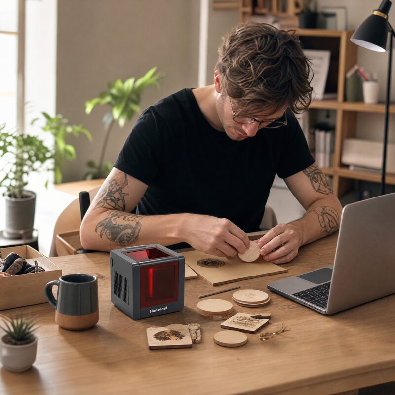Compact laser engraver levels up your DIY crafts setup