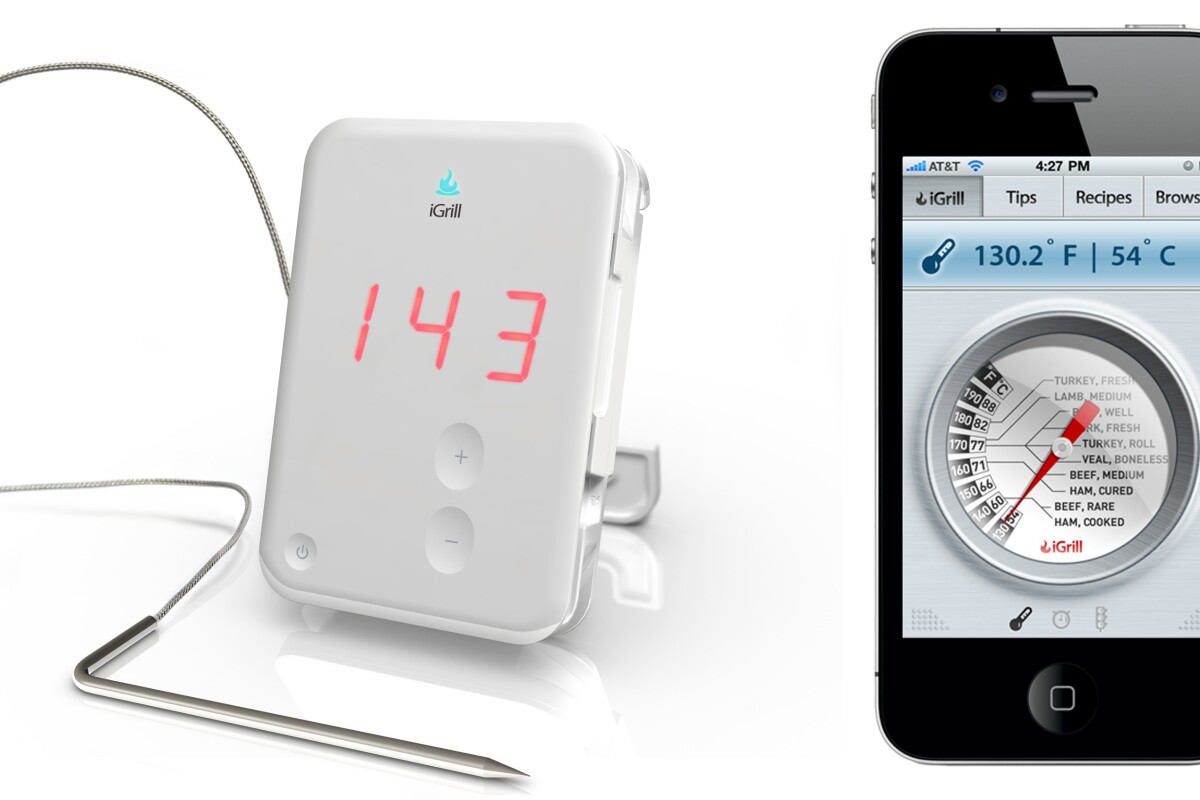 iGrill Bluetooth cooking thermometer for iPhone