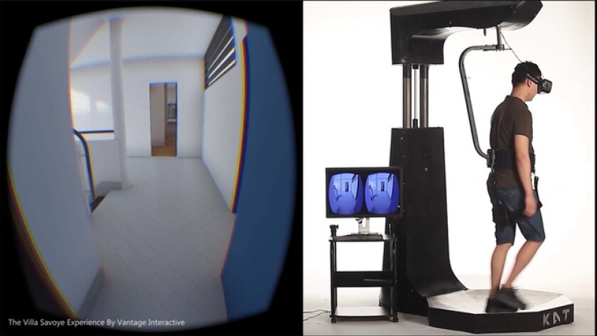 The Kat Walk VR treadmill can enhance the virtual reality experience of games, apps, and simulations