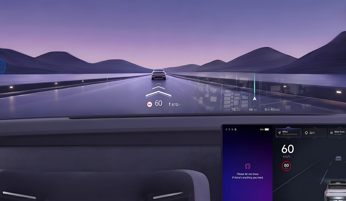 Hovering optical screen adds depth to the digital cockpit