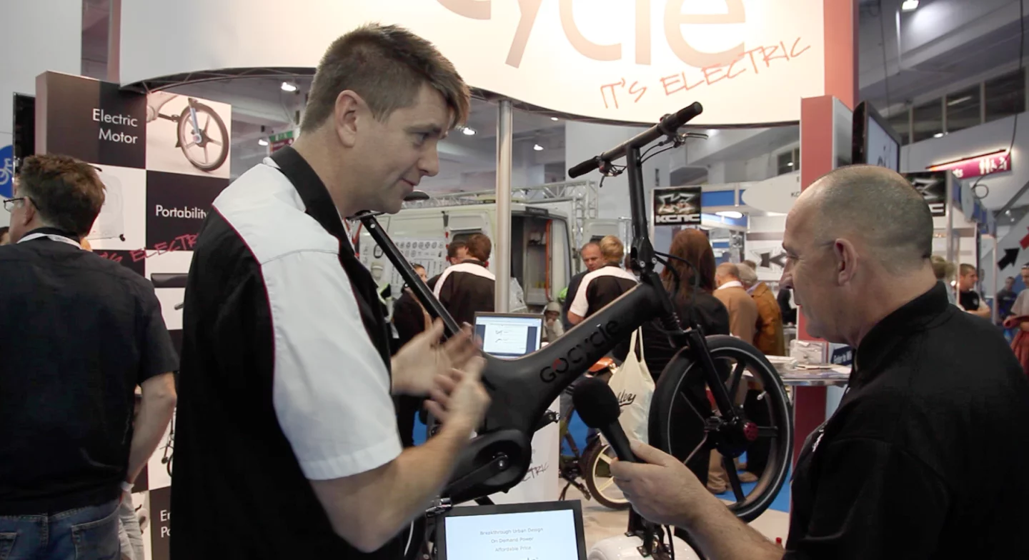 GoCycle inventor Richard Thorpe and author Mike Hanlon