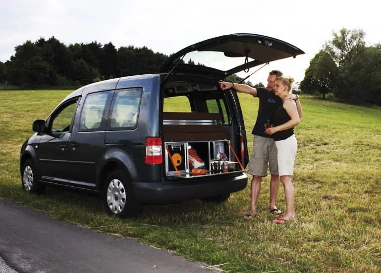 The QUQUQ turns a regular vehicle into a small camper