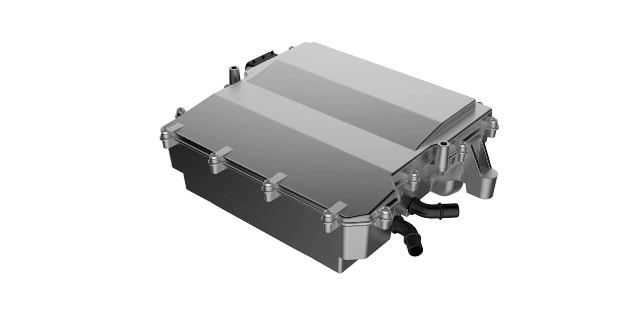 The electric drive unit sits at the rear of the car, and powers the rear wheels