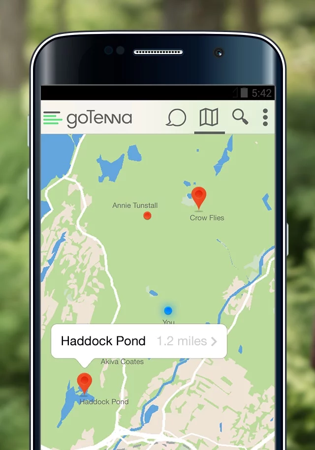 The GoTenna app