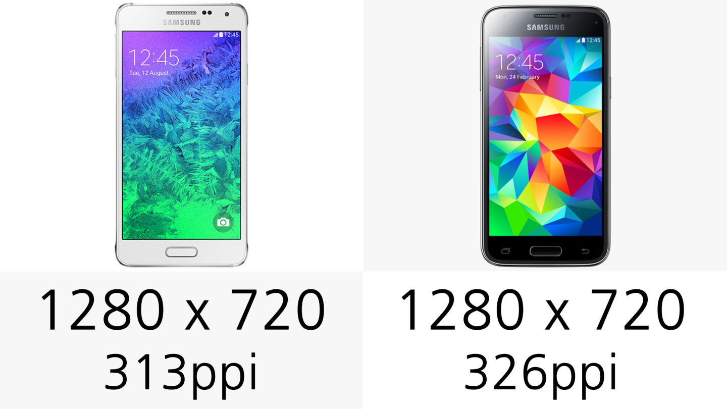 Both handsets feature 720p displays, but over slightly different size panels