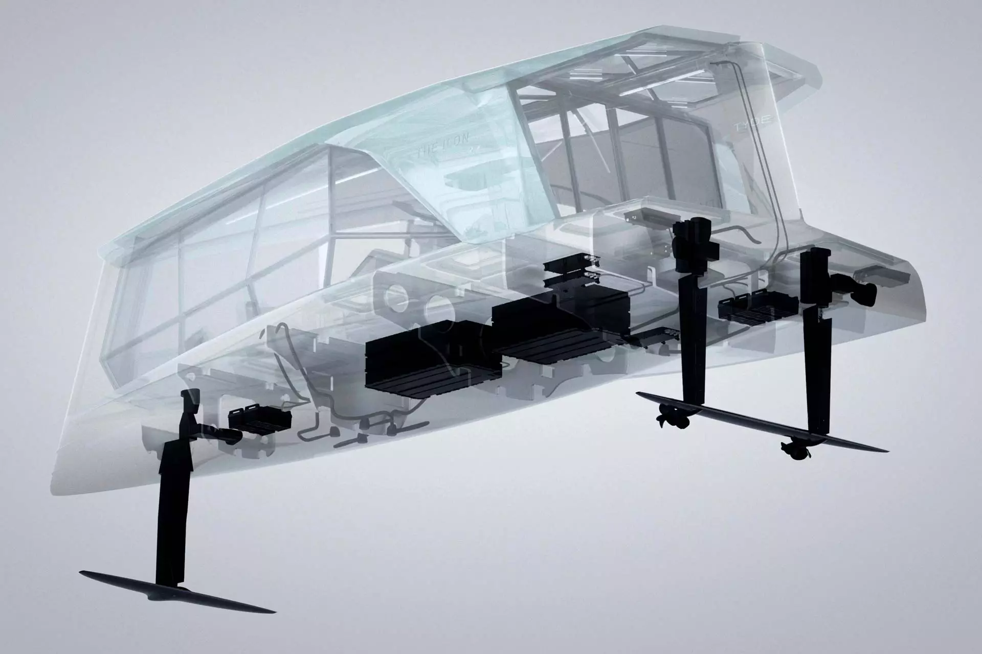 BMW x Tyde Icon powertrain layout
