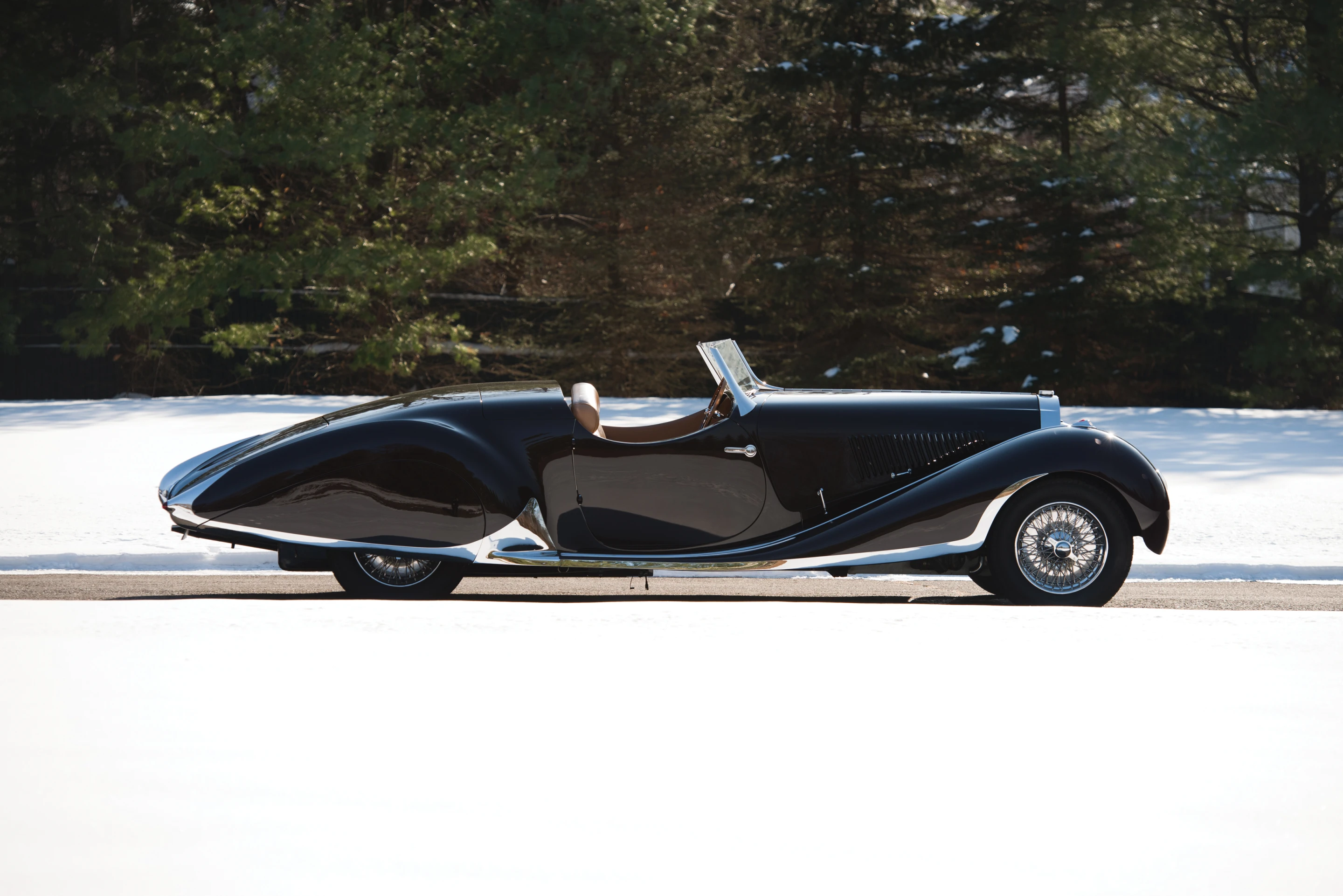 The Type 57 engine is regarded as one of the best all around touring Bugatti's ever built