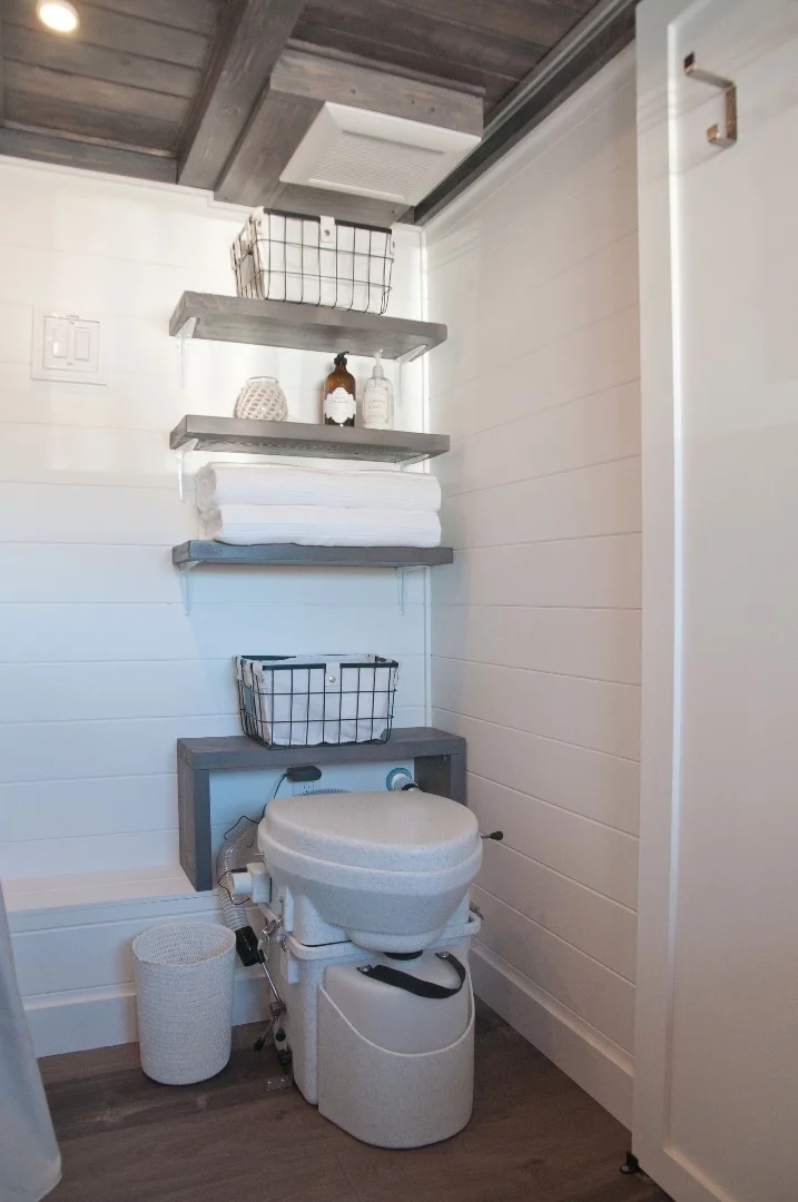 The Sakura's composting toilet