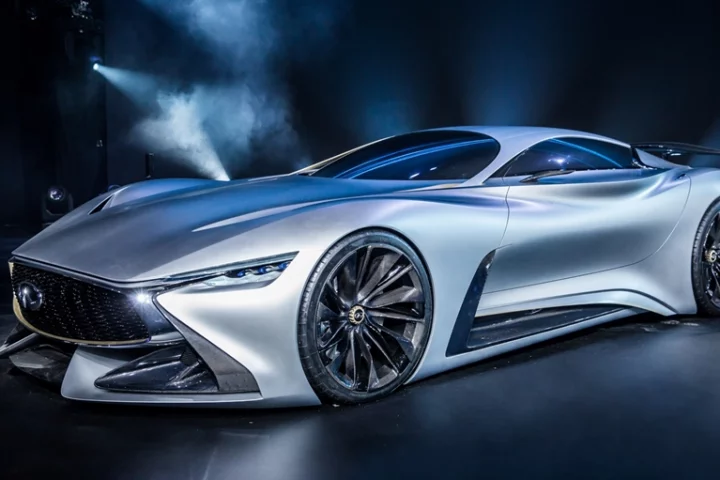 Infiniti describes its Vision GT concept as "part beauty, part beast"