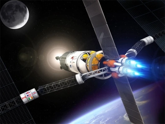 The VASIMR engine could make a manned flight to Mars in about a sixth of the time of conventional rockets
