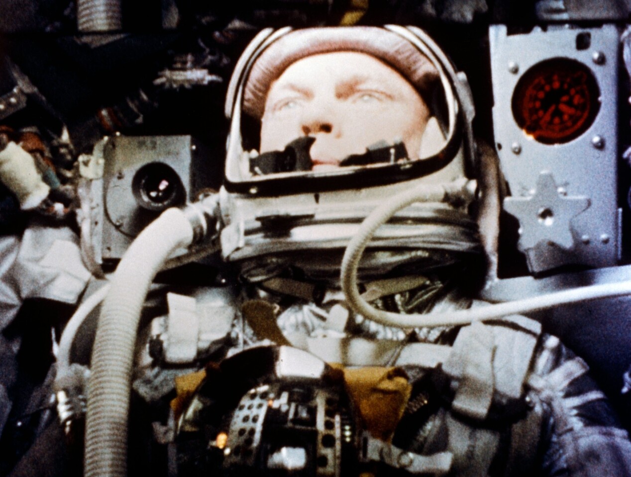 John Glenn in orbit