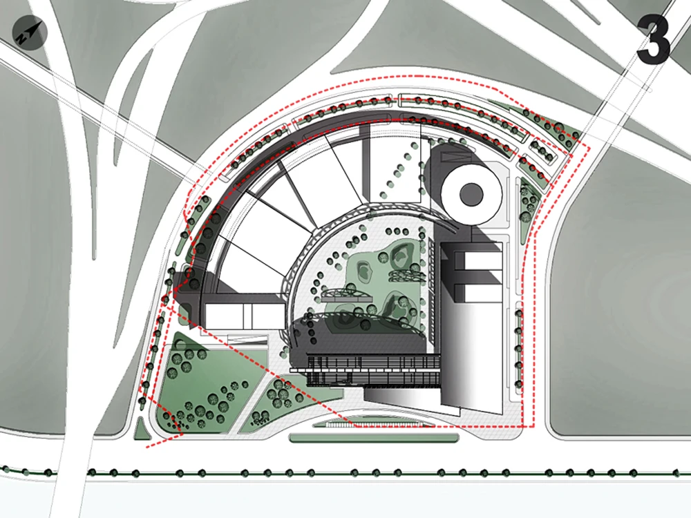 Architectural image of the building (Image: Joseph di Pasquale architect)