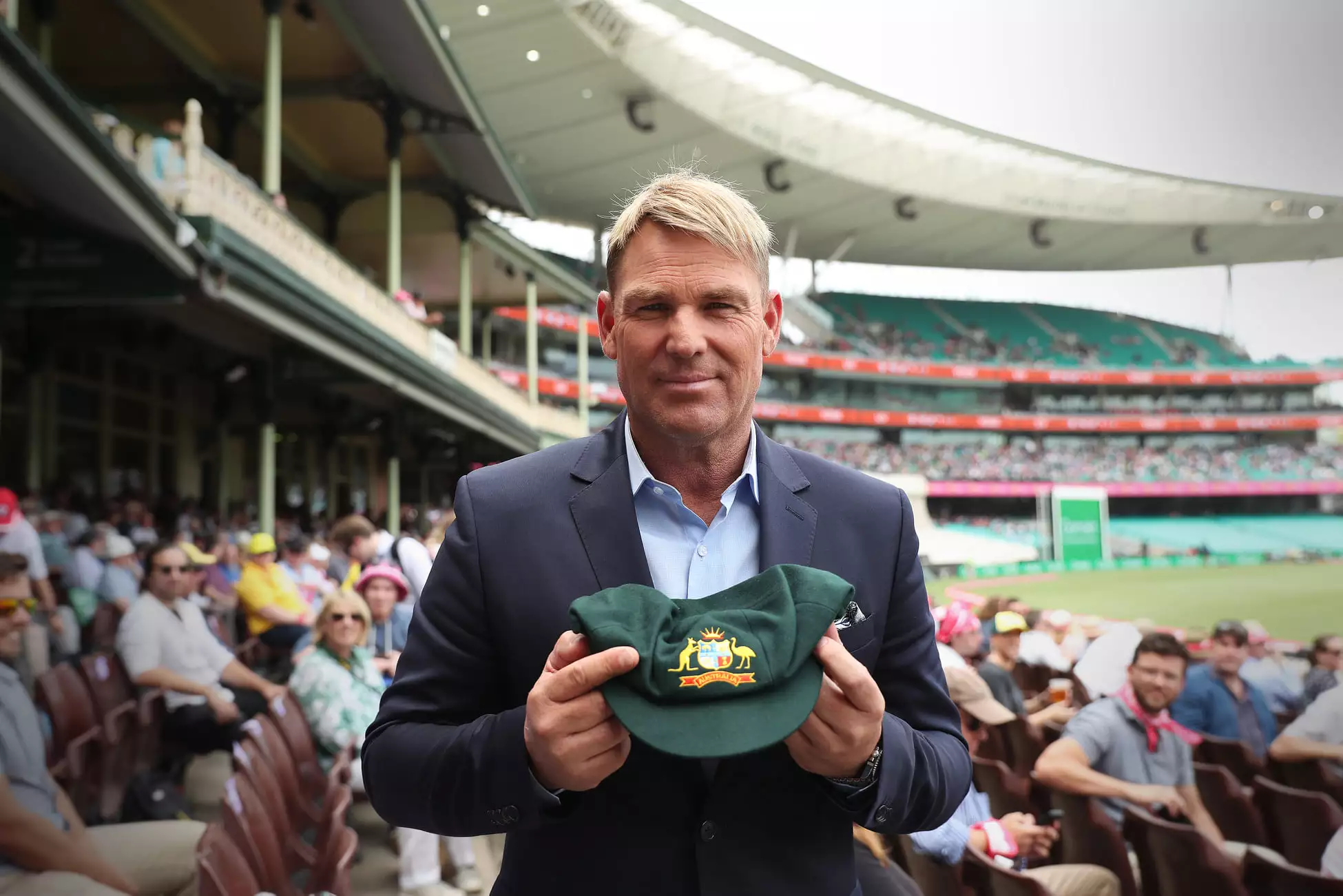 Australian cricketer Shane Warne gave up his most treasured possession to raise money for charity when bushfires ravaged Australia, with his hat fetching AUD $1.0 million (USD $693,000) to help the victims. Warne, who gained as much media attention for his personal life as his sporting performances, wore the cap across 145 appearances for Australia, during which he claimed a world record 708 dismissals.