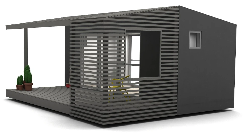 A rear-corner view of the Mini House Long (Image: Jonas Wagell)