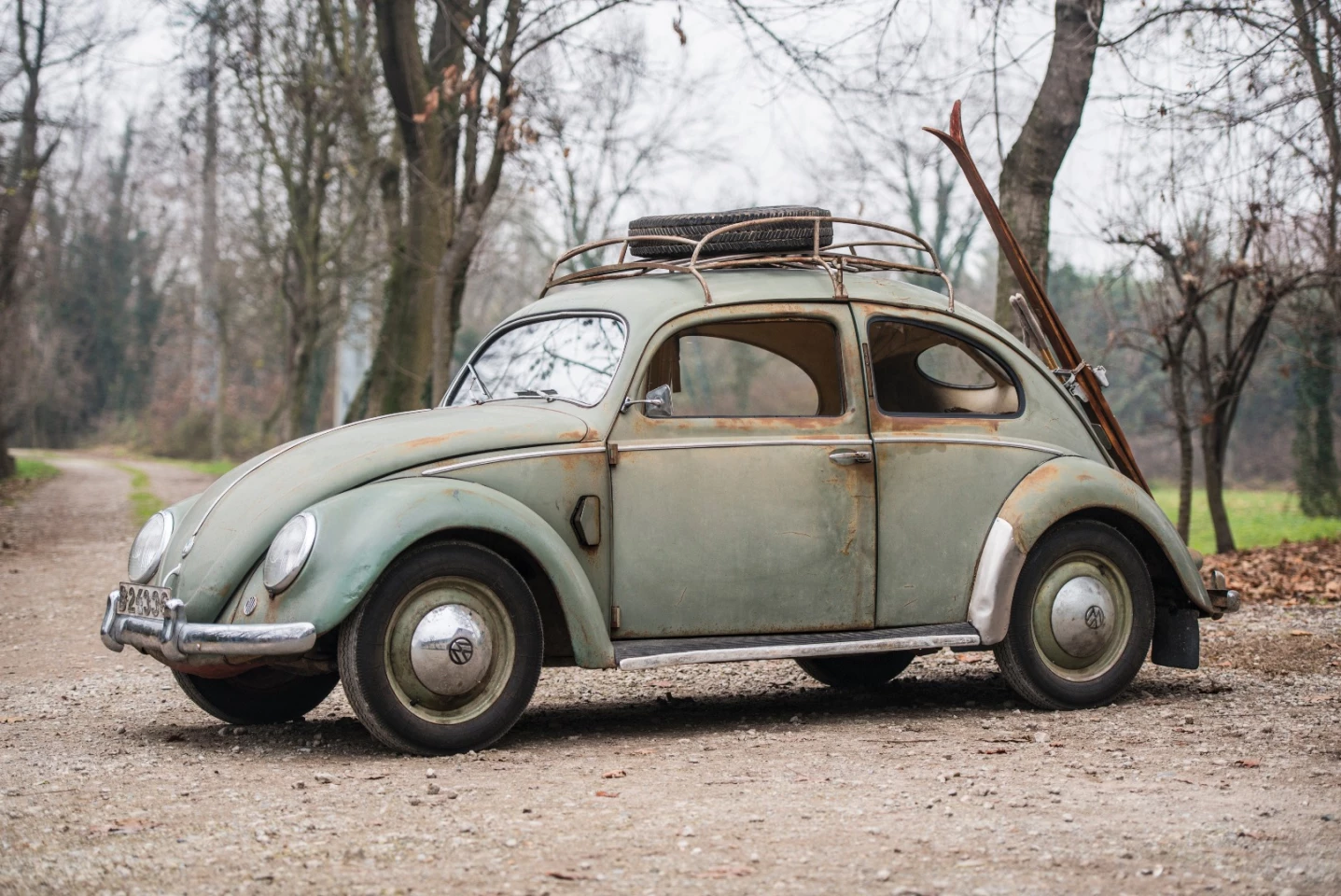 This highly original 1952 Volkswagen Beetle sold for $62,345 (€58,240) at RM-Sothebys' 2017 February Paris auction | Auction Link