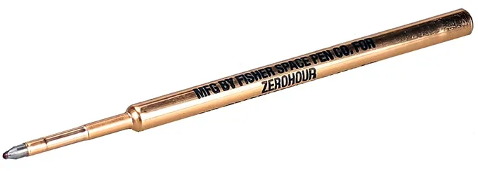 The Apex Bolt uses Fisher Space Pen refills
