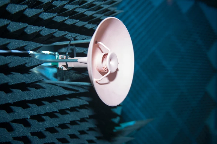 The copper-plated antenna was printed as a single unit