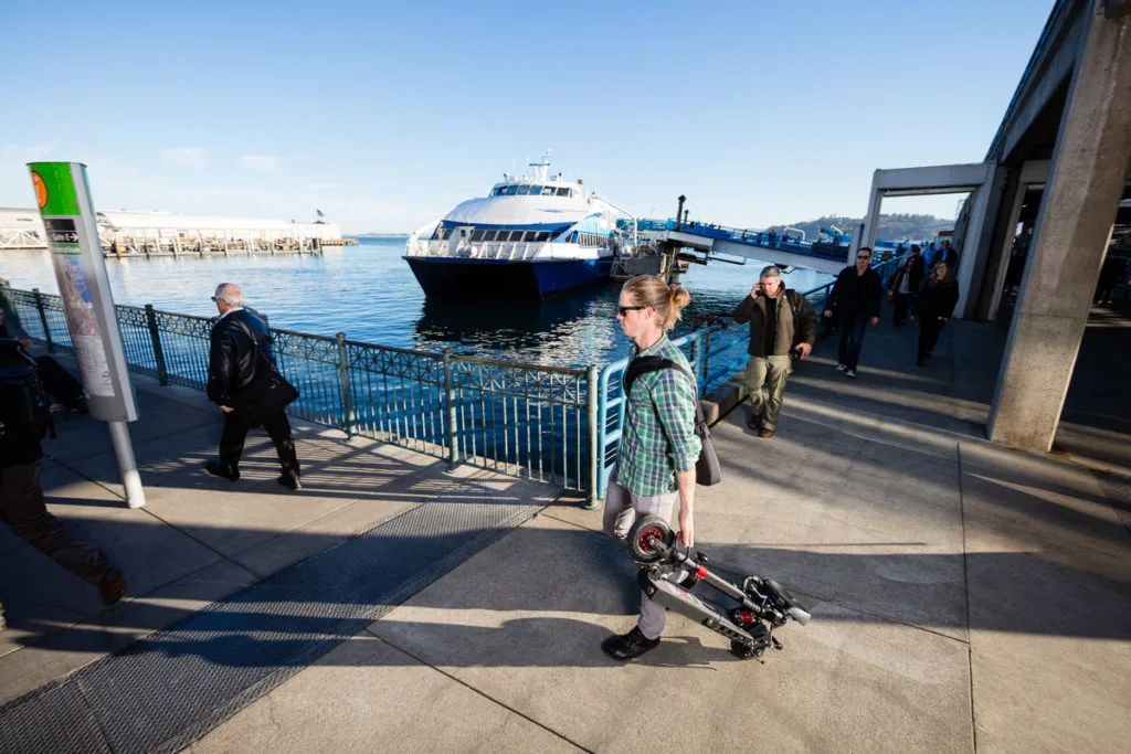 The Eon Scooter can be easily brought aboard nearly any means of public transportation