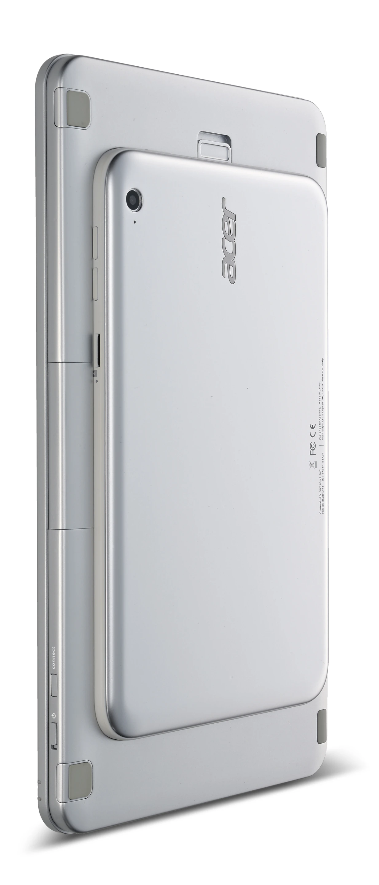 The tablet attaches to the back of the keyboard for ease of travel