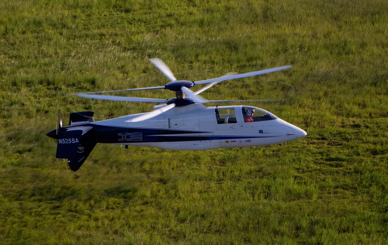 Sikorsky's X2 Technology Demonstrator on its final flight on July 14, 2011