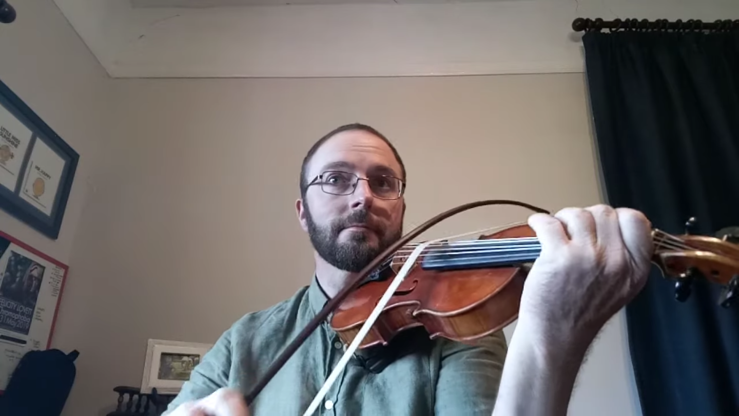 Slacken off the bow, and you can play all your strings at once