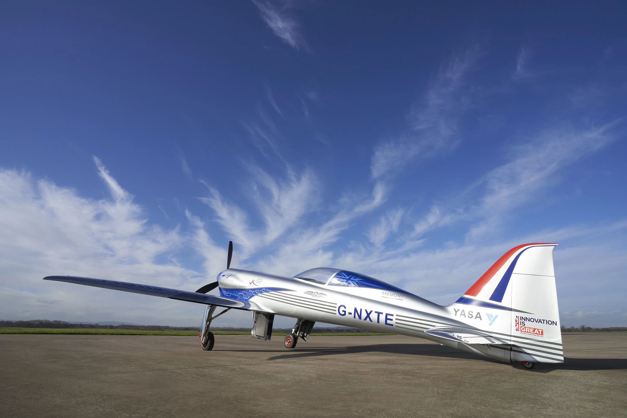 The first flight for the Spirit of Innovation is expected to take place this European springtime