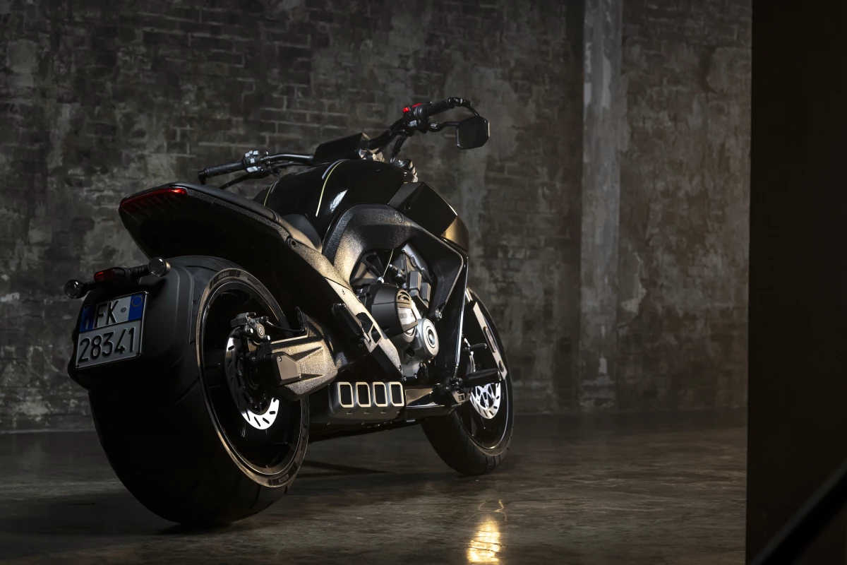Much of LFC 700's mean exterior can be attributed to its wide rear tire – the fattest on any production motorcycle