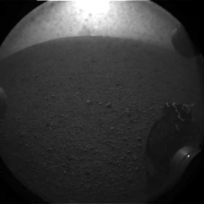 First image sent by Curiosity after landing