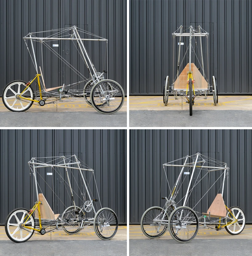 The frame can be made with common household tools – the construction method requires no welding