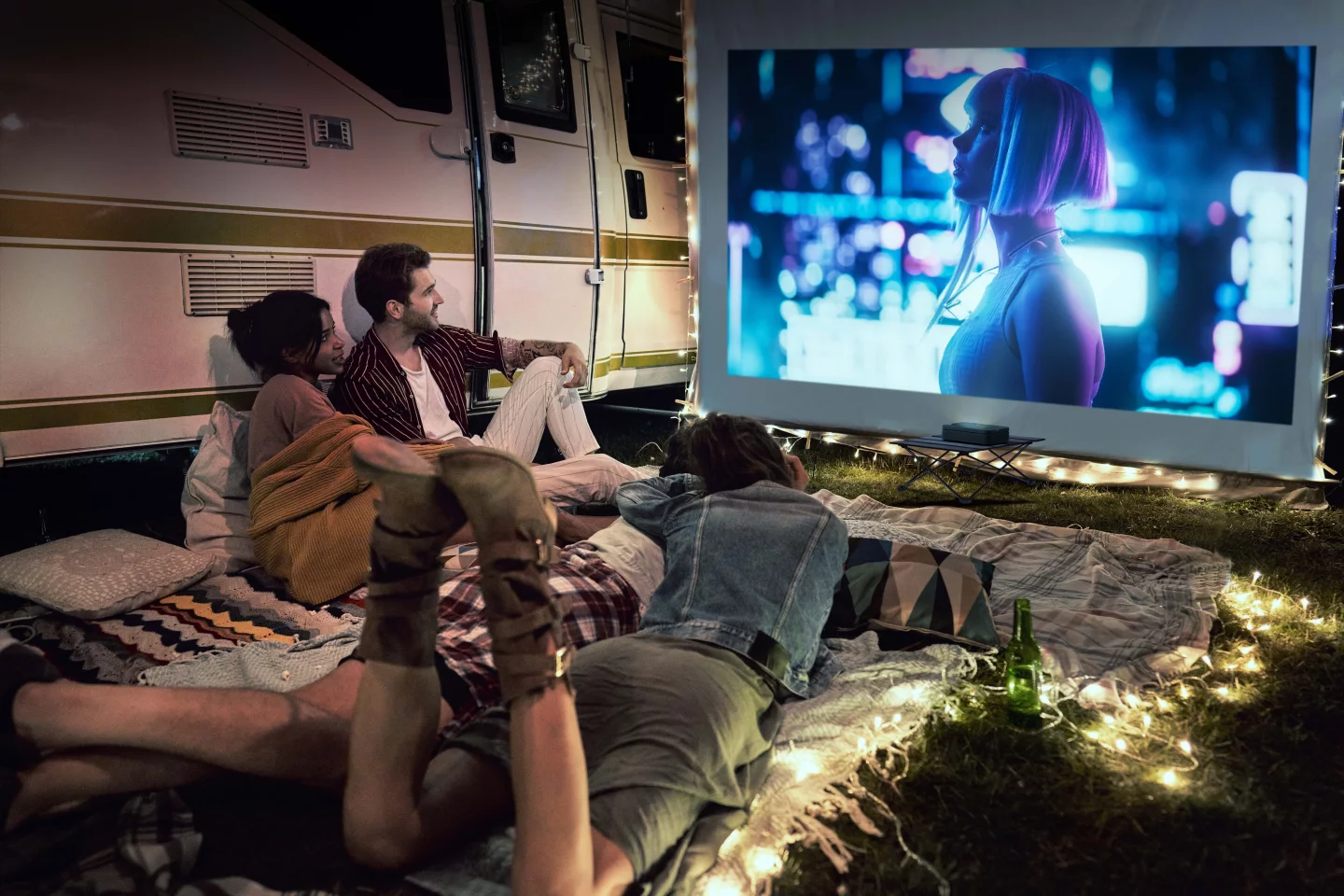 The Photon Go includes a built-in battery and Google TV for cable-free entertainment