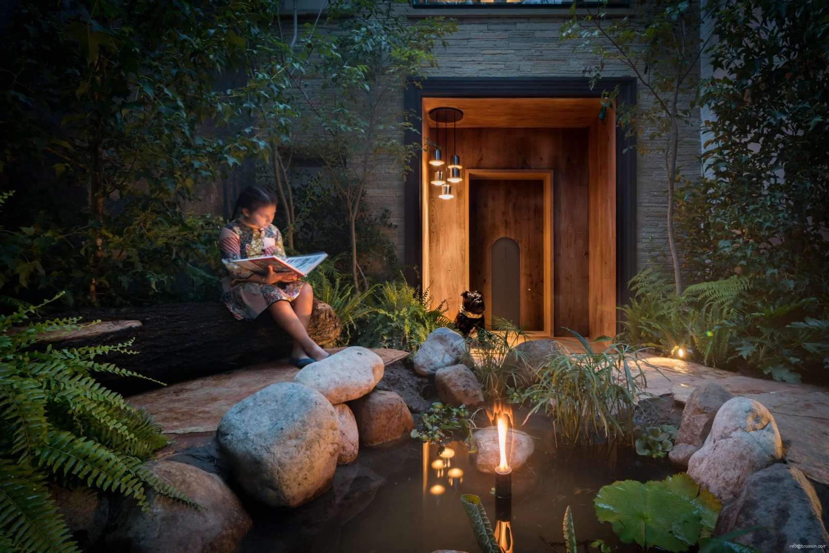 The chantli kuaulakoyokan treehouse sits above a garden that has been converted into a micro-forest